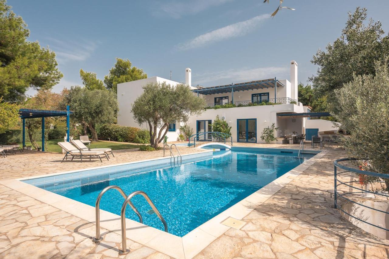 Summer Villa Pasiphae Private Pool - Bbq -Beach 2Min Sounion Esterno foto