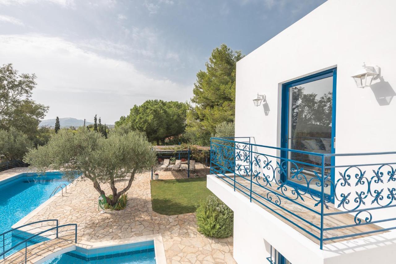 Summer Villa Pasiphae Private Pool - Bbq -Beach 2Min Sounion Esterno foto