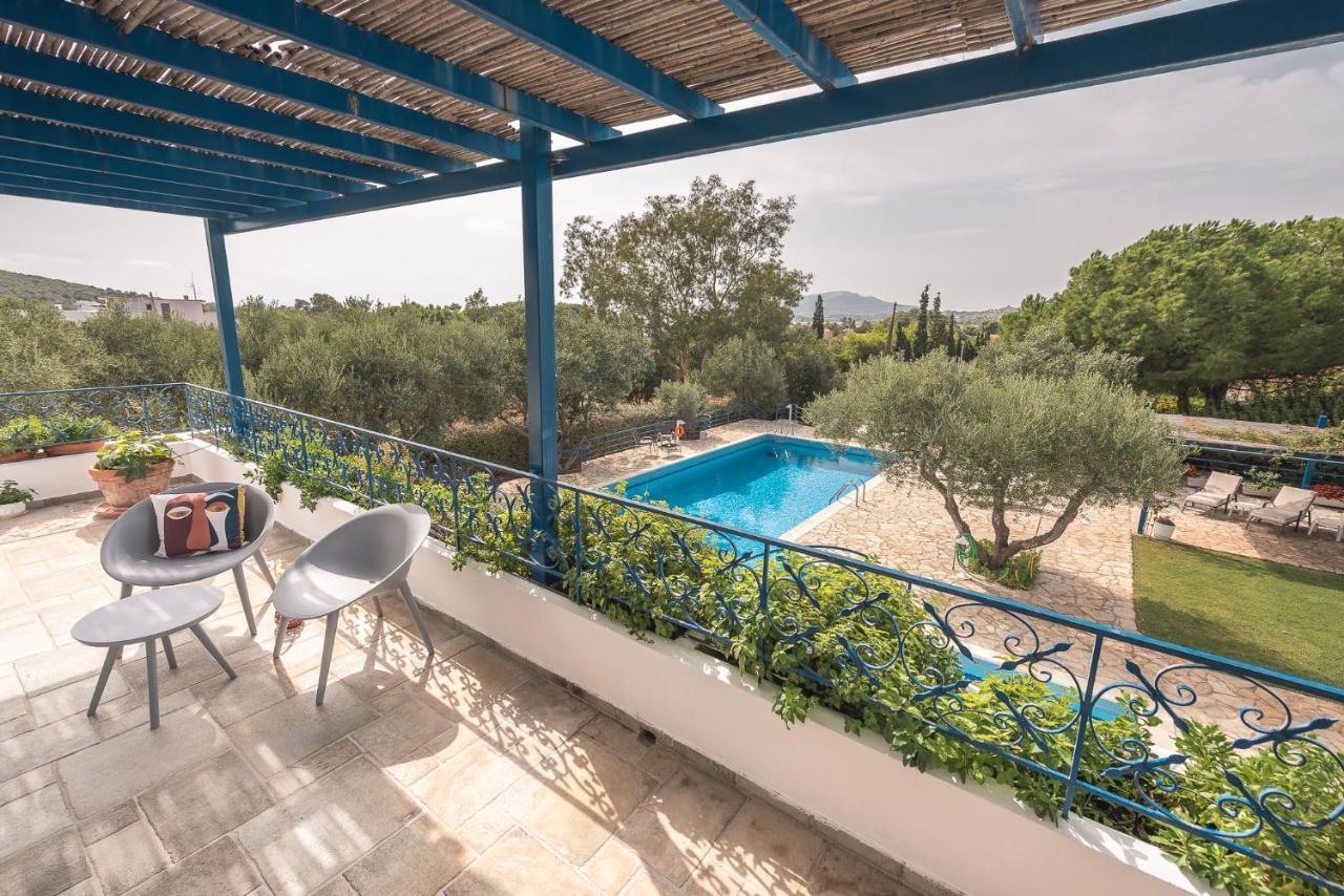 Summer Villa Pasiphae Private Pool - Bbq -Beach 2Min Sounion Esterno foto