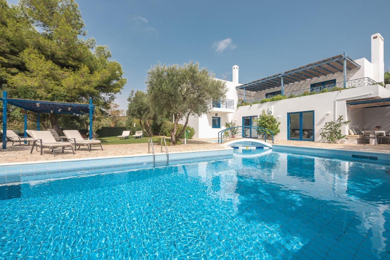 Summer Villa Pasiphae Private Pool - Bbq -Beach 2Min Sounion Esterno foto